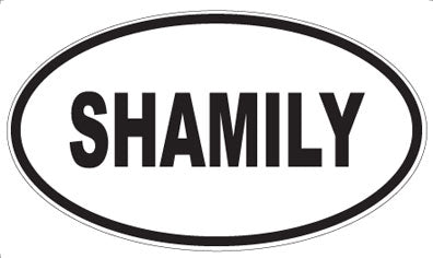 SHAMILY - Oval Magnet