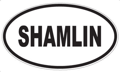 SHAMLIN - Oval Sticker