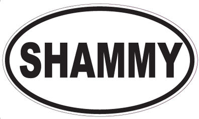 SHAMMY - Oval Sticker