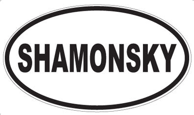 SHAMONSKY - Oval Sticker