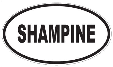 SHAMPINE - Oval Magnet