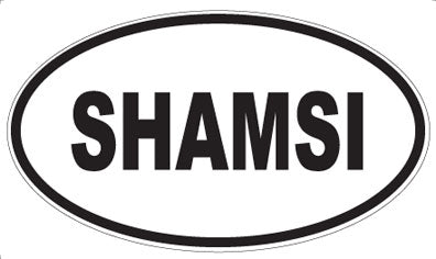 SHAMSI - Oval Sticker