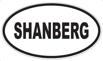 SHANBERG - Oval Magnet