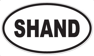 SHAND - Oval Sticker