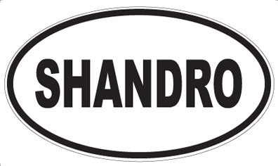 SHANDRO - Oval Sticker
