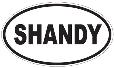 SHANDY - Oval Sticker