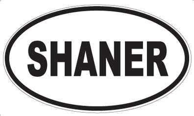 SHANER - Oval Sticker