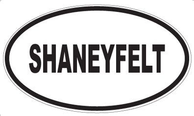 SHANEYFELT - Oval Magnet