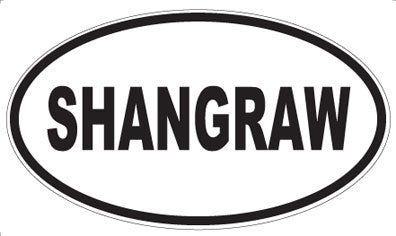SHANGRAW - Oval Sticker