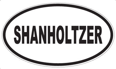 SHANHOLTZER - Oval Sticker