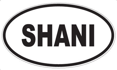 SHANI - Oval Sticker