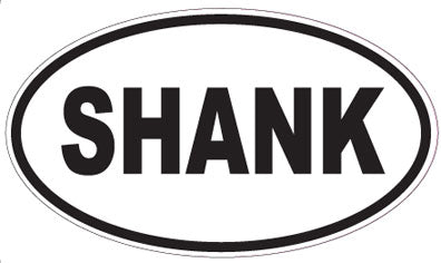SHANK - Oval Sticker