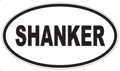 SHANKER - Oval Sticker