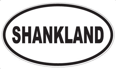 SHANKLAND - Oval Sticker