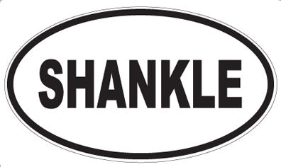 SHANKLE - Oval Sticker