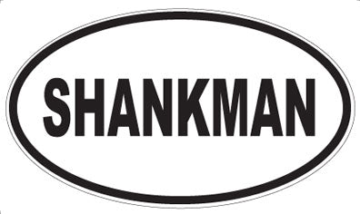 SHANKMAN - Oval Sticker