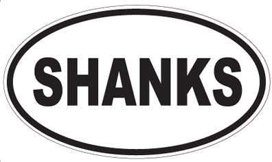 SHANKS - Oval Sticker