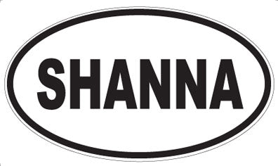 SHANNA - Oval Sticker