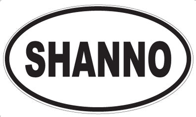 SHANNO - Oval Sticker