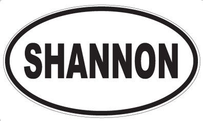 SHANNON - Oval Sticker