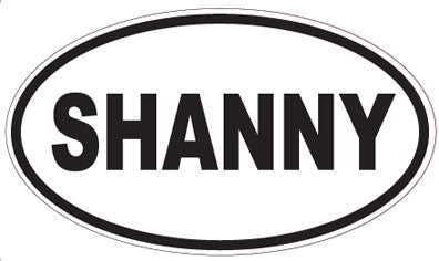 SHANNY - Oval Sticker
