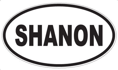 SHANON - Oval Sticker
