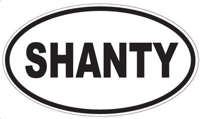 SHANTY - Oval Sticker
