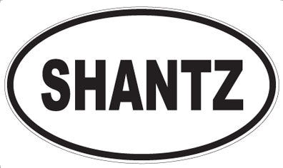 SHANTZ - Oval Sticker