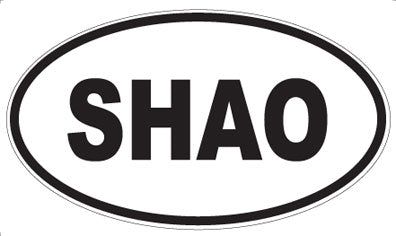 SHAO - Oval Sticker