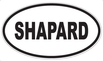 SHAPARD - Oval Magnet