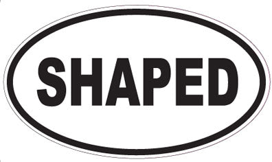 SHAPED - Oval Sticker