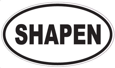 SHAPEN - Oval Sticker