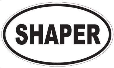 SHAPER - Oval Sticker