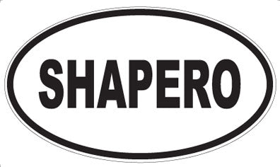 SHAPERO - Oval Sticker