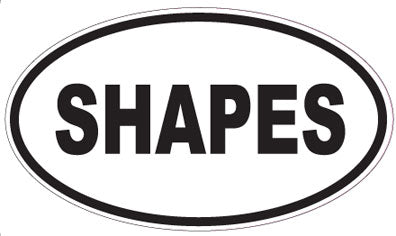 SHAPES - Oval Sticker