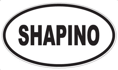 SHAPINO - Oval Sticker