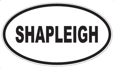 SHAPLEIGH - Oval Sticker