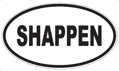 SHAPPEN - Oval Sticker