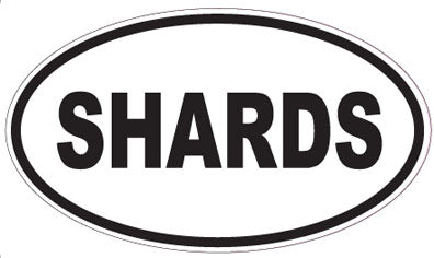 SHARDS - Oval Sticker