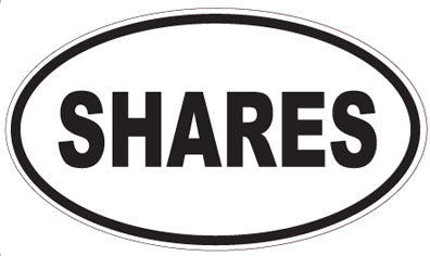 SHARES - Oval Sticker