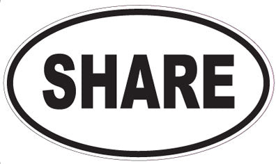 SHARE - Oval Magnet