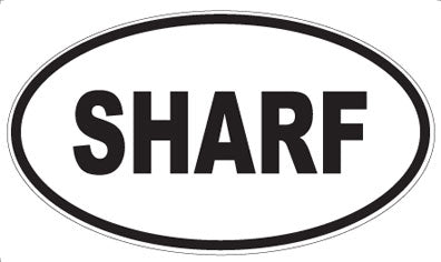 SHARF - Oval Sticker