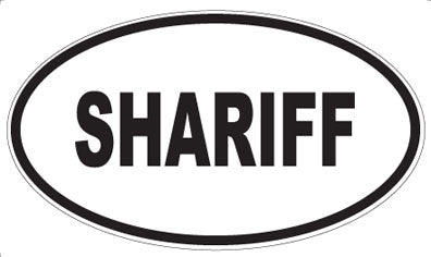SHARIFF - Oval Sticker