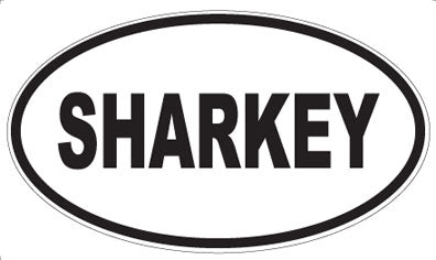 SHARKEY - Oval Magnet