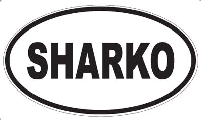 SHARKO - Oval Sticker