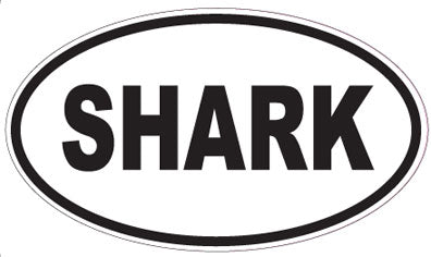 SHARK - Oval Magnet