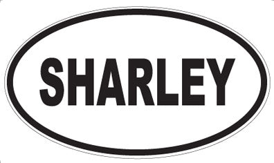 SHARLEY - Oval Sticker