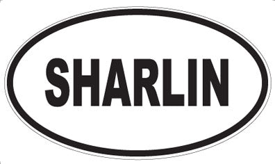 SHARLIN - Oval Sticker