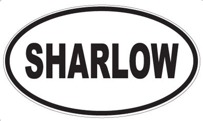 SHARLOW - Oval Sticker