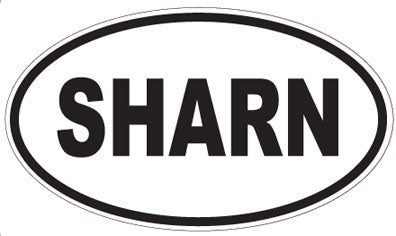 SHARN - Oval Sticker